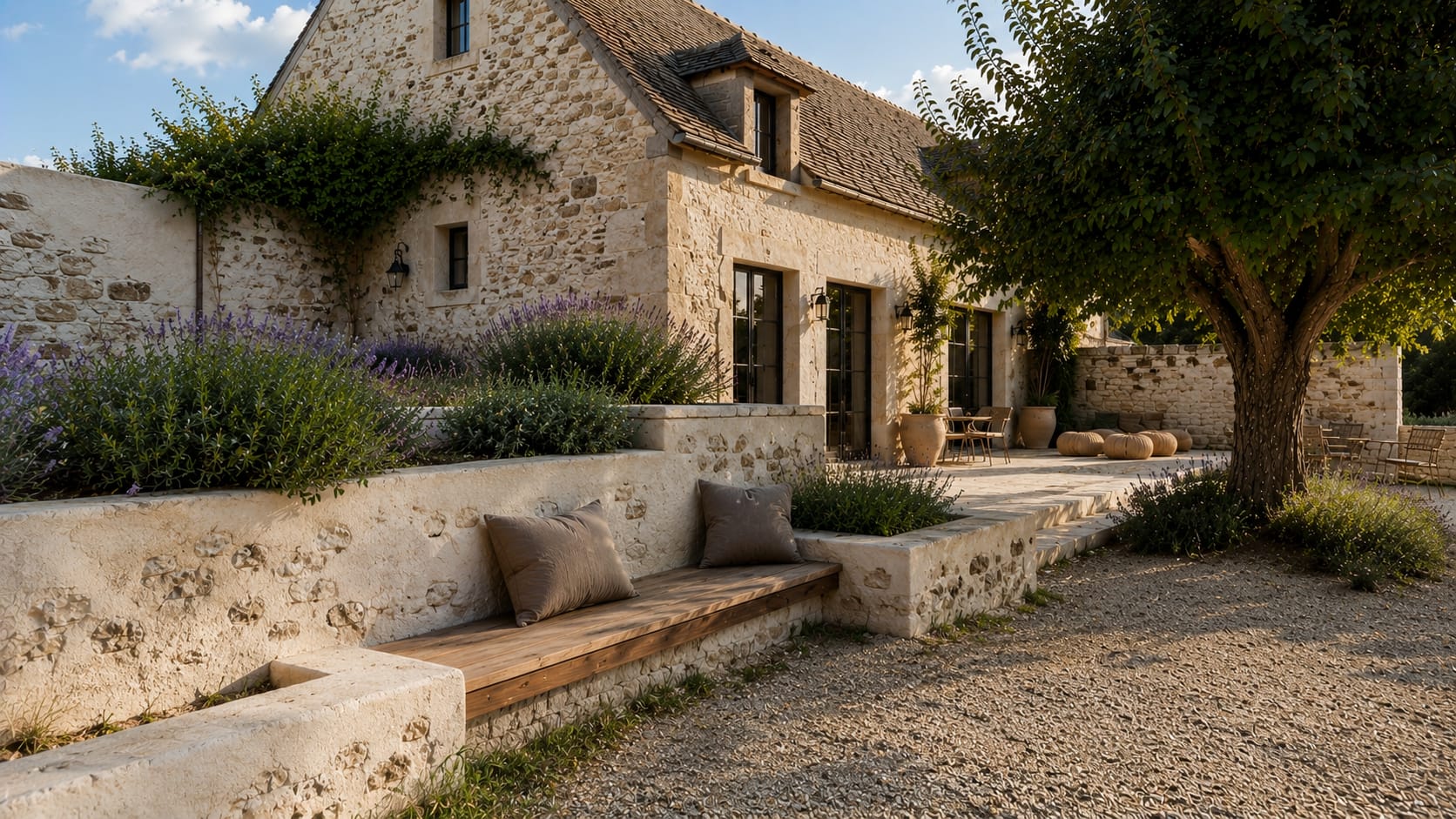 Longère en pierre restaurée par EI Maigret